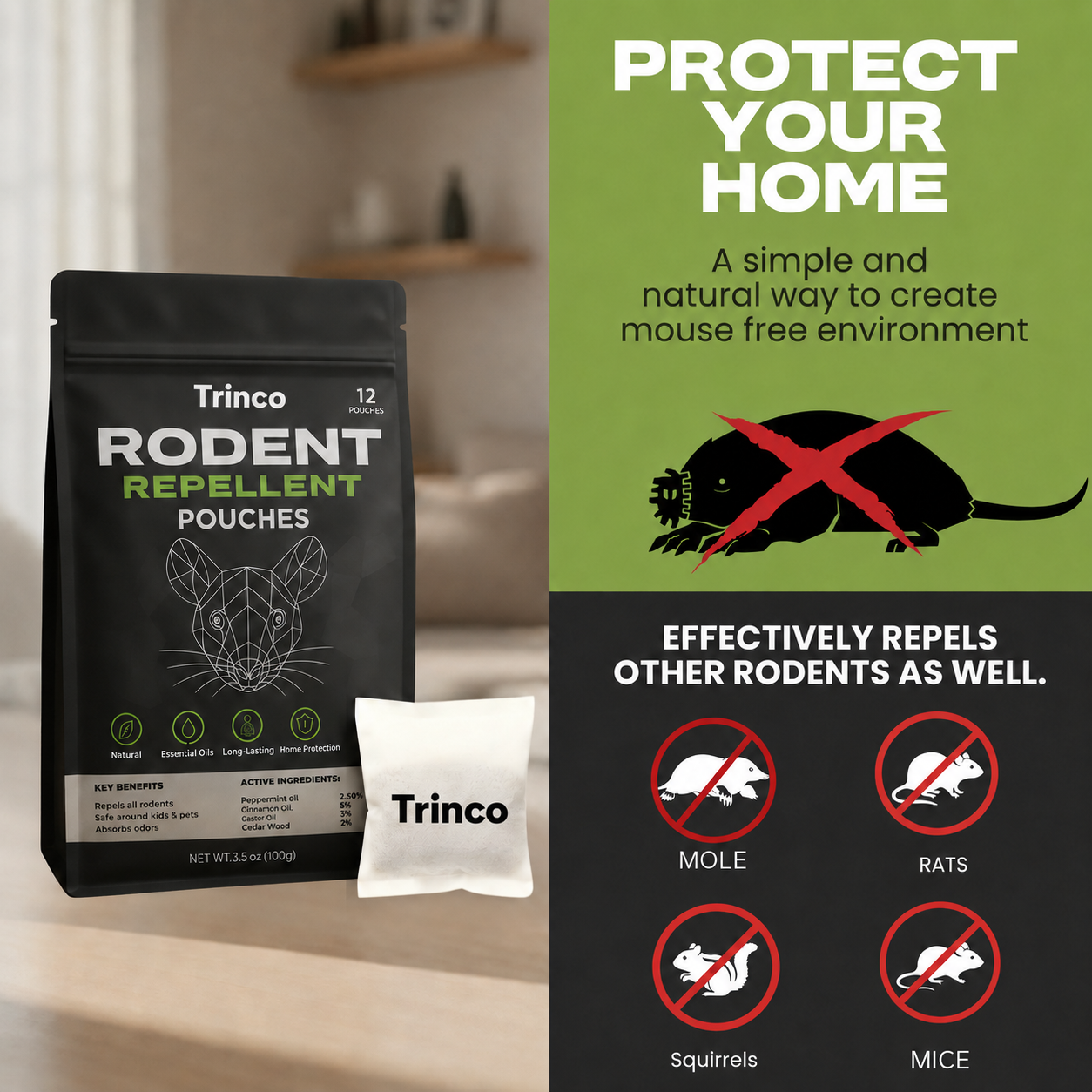 Trinco Mole Repellent Pouches
